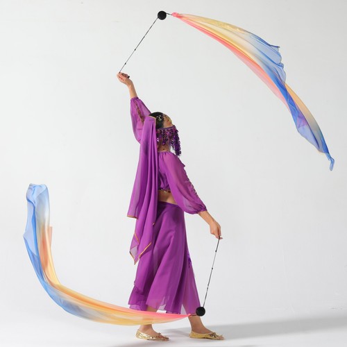 Silk veil poi throwing balls - silk,